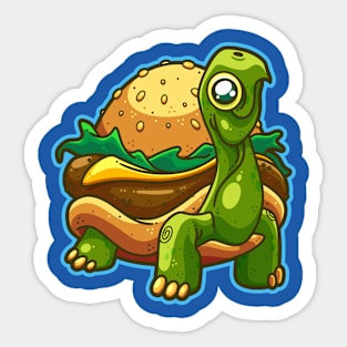 Turtle Burger Sticker